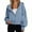 Blue, variant on Ayfxijin Women's Hoodies Pullover Fashion Loose Long Sleeve Pullover Hoodie Sweatshirt Fleece Jacket Coat
