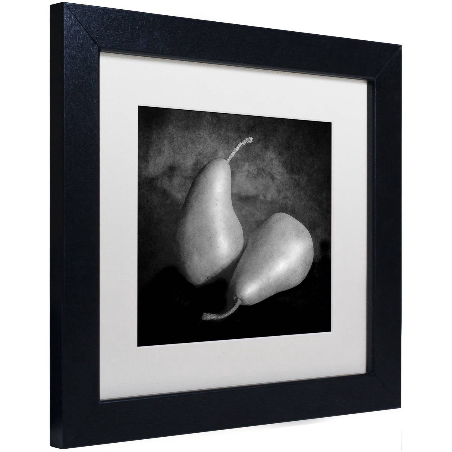 Trademark Fine Art "Peras II" Canvas Art by Moises Levy White Matte, Black Frame