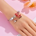 thumbnail image 4 of Pulseras con dijes de dibujos animados de Disney para mujeres y niñas, pulseras con cabeza de Mickey y Minnie Mouse, encantadoras cuentas de bricolaje, accesorios de mano, regalos, 4 of 5