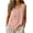 Pink, variant on Womens Linen Tops Square Neck Sleeveless Floral Pattern Stitch Relaxed Fit Daily Summer Blouses Trendy Green L