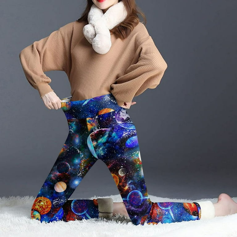 Plaid fleece deals lined leggings
