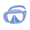 thumbnail image 3 of Máscara de buceo Snorkel Máscara de natación Ligera Visión amplia Portátil Correa ajustable Azul claro, 3 of 8