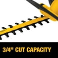 thumbnail image 5 of DeWalt 20V MAX DCHT820P1 22 in. 20 V Battery Hedge Trimmer Kit Battery & Charger, 5 of 8