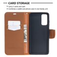 thumbnail image 3 of Dteck Case for Samsung Galaxy S20 FE(6.5 inches),Magnetic Leather Wallet Card Holder Flip Strap Cover Protective Shockproof Kickstand S20 FE 5G Phone Case ,Brown, 3 of 5