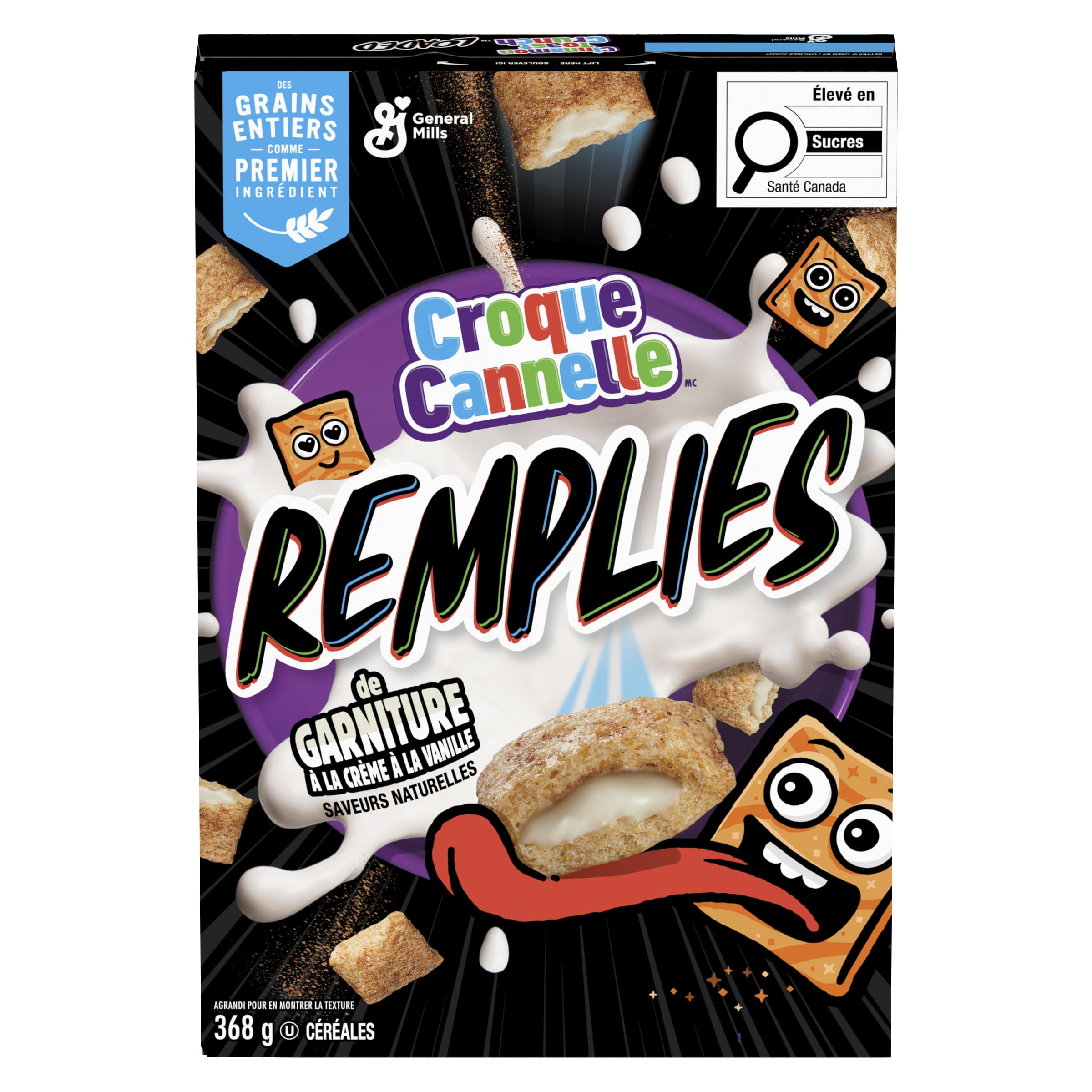 Croque Cannelle Remplies Céréales à Base de Grains Entiers