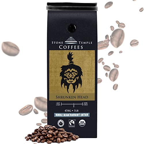 Stone Temple Coffees - Tête Réduite, Grains Entiers, Certifié Équitable, USDA, Café Biologique COR Sac de 1 Lb / 454 g