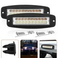 thumbnail image 2 of 2X 7 Inch Dual-Color 100W Led Work Light Bar Flush Mount Flood Driving Fog Lamp, 2 of 10