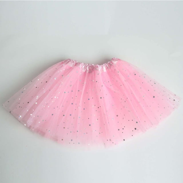 EGNMCR Jupe pour Filles Tout-Petits Bébés Filles Fête Costume de Danse Multicolore Jupes Princesse à Sequins Robe Fille