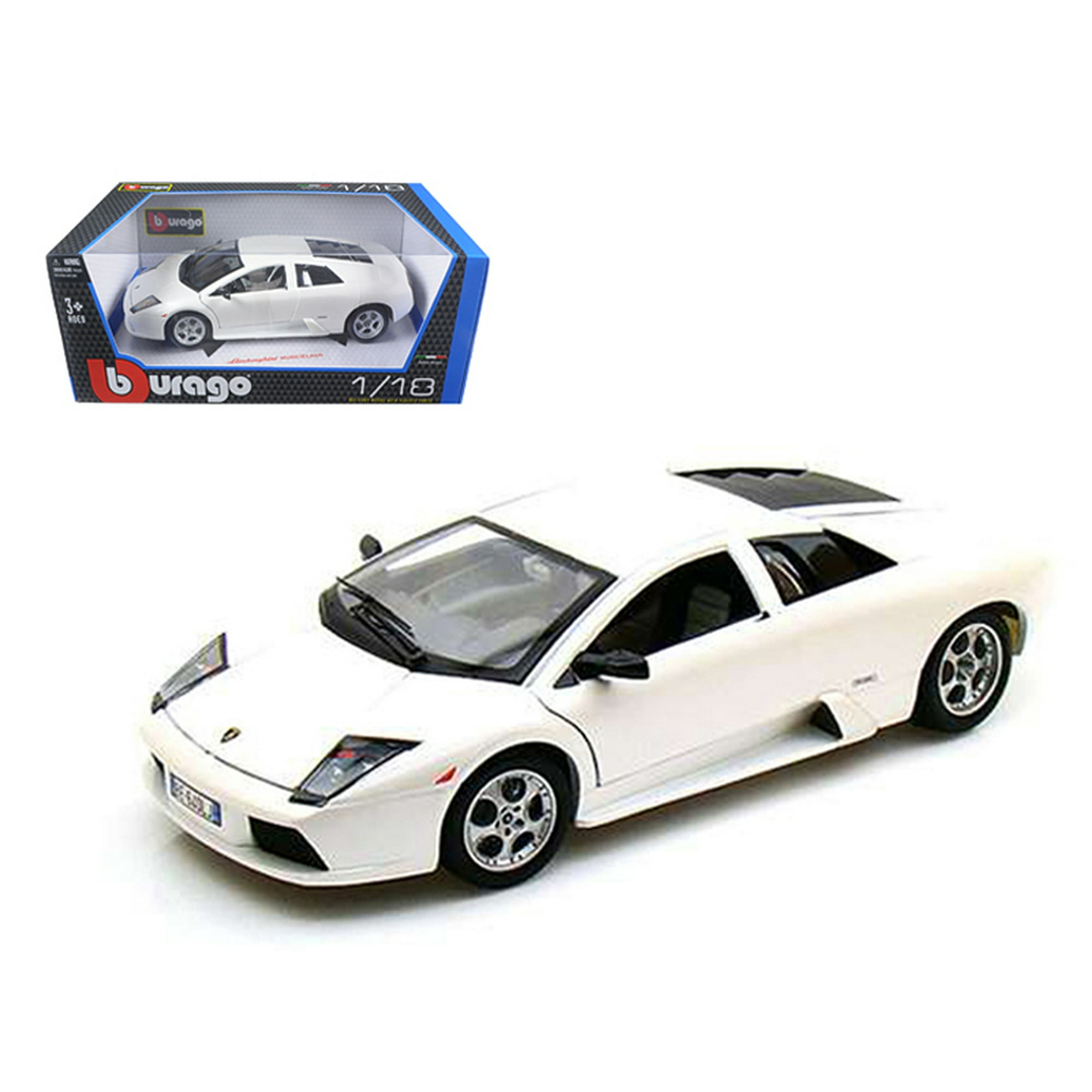 No248 ミニカー1/18箱ありLamborghini Murcierago Lamborghini Murcielago Pearl White 1/18 Diecast Car Model by