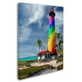 thumbnail image 2 of Trademark Fine Art 'Rainbow Lighthouse South' Canvas Art by Mike Jones Photo, 2 of 3