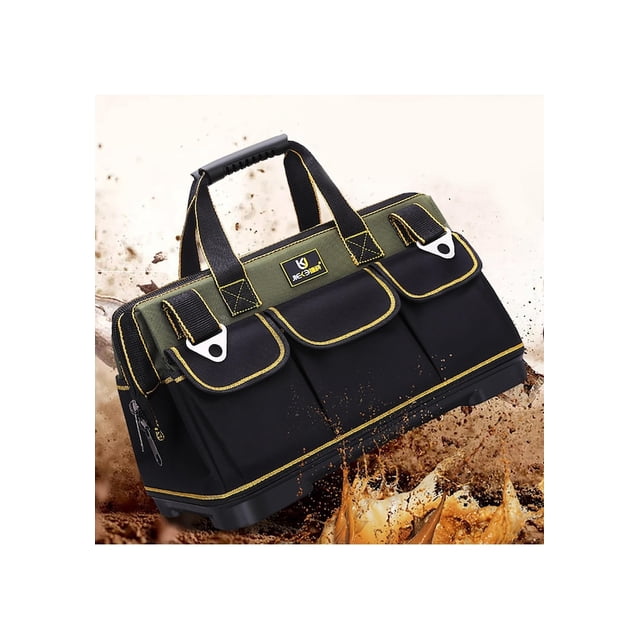 15-Inch Heavy-Duty Oxford Cloth Tool Organizer: Waterproof, Thickened & Wear-Resistant Handheld Bag for Hardware Repair, Multi-Functional Maintenance Kit with Durable Construction for Professionals