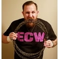 thumbnail image 4 of ECW Barbed Wire Purple Logo Mens Black T-shirt L, 4 of 4