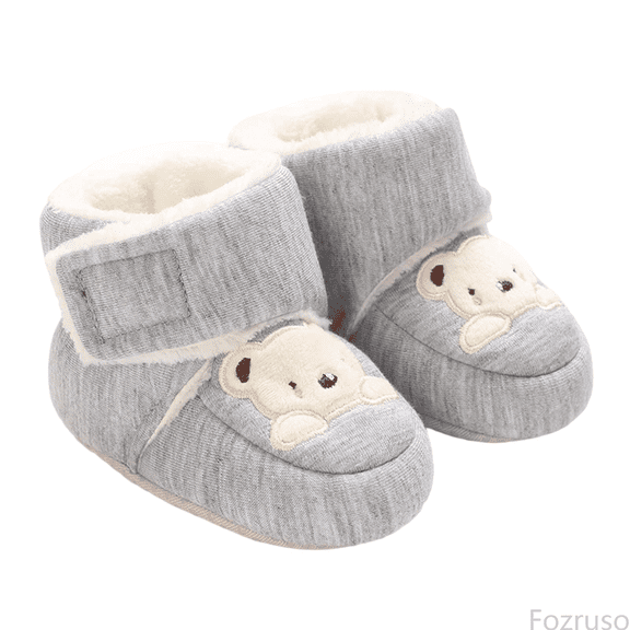 Fozruso Winter Baby Shoes For 0 1 Years Old Soft Soled Boots For Boys And Girls,Classic Ankle Boots Sizes 11 Toddler(1-8 Months)