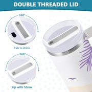 Desert Oasis Insulated Tumblers 40oz Double-Walled Stainless Steel Water Bottles Car Handle