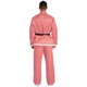 thumbnail image 4 of Chaqueta a rayas de Cosplay de Papá Noel para hombre, abrigo con cinturón, solapa con muescas y doble botonadura, chaquetas con adornos borrosos, prendas de vestir exteriores, 4 of 5