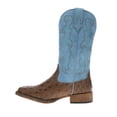 thumbnail image 3 of Roper Womens Cowboy Classic Ostrich Print Square Toe Cowboy  Mid Calf Boots, 3 of 5