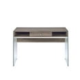 thumbnail image 1 of ACME Armon Desk - 92372 - Gray Oak & Clear Glass, 1 of 5