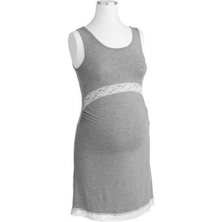 Moody Mama's - Maternity Nursing Chemise with Lace Trim