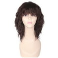 Hair Units Silky Hair Rose Wigs 360 Wig with Long Dark Wig Lace Front