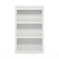 thumbnail image 3 of Furinno Rail 3-Tier Open Shelf Bookcase, White, 3 of 6