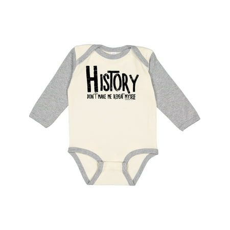 

Inktastic History Repeats Gift Baby Boy or Baby Girl Long Sleeve Bodysuit