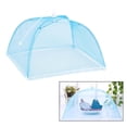 thumbnail image 4 of Cubierta de malla de nailon reutilizable para alimentos, tienda de campaña, mosquitera para patio, barbacoa, camping y exteriores Azul, 4 of 6