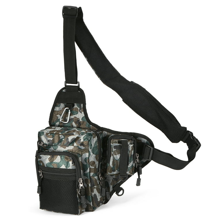 iLure Fishing Bag Multi-Purpose Waterproof Canvas Fishing Reel Lure Tackle  Bag Fishing Backpacks 