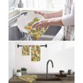 thumbnail image 5 of Orange Lemons Kitchen Dish Towels for Drying Dishes Set of 2, Summer Botanical Farmhouse Vintage Art Rustic Waffle Weave Microfiber Hand Tea Bathroom Towels Quick Dry & Absorbent Towel 15.7x23.6, 5 of 7