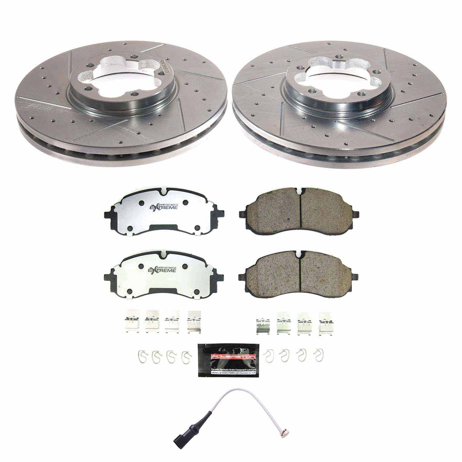 PowerStop Front Z36 Truck & Tow Brake Pad and Rotor Kit for Ford E-Transit 2022-24, Ford Transit-150 2022-24, Ford Transit-250 2022-24, K8985-36