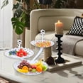 thumbnail image 6 of HOZVOMI Fruit Plates, Living Room Coffee Table Household Dessert Rack, Party Wedding Desktop Snack Tray, Tiers Dessert Stand, Transparent Candy Holder, 6 of 6