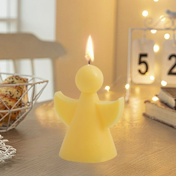 Angel Candle Soy Scented Candle Wax Vegan Candle White Angel Candle Girly Home Decoration Pink Home Aesthetic for Trendy Bedroom Decorative
