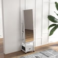 thumbnail image 6 of Lockable 360° Swivel Jewelry Armoire | 66" Freestanding Cabinet with Full-Length Mirror & Secure Rear Storage, 6 of 106