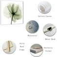 thumbnail image 2 of ZHONGYUTONG Abstract Flower Canvas Wall Art Green Floral Painting Prints Elegant Artwork for Living Room Bedroom Decor Framed (12.00" x 12.00"), 2 of 6