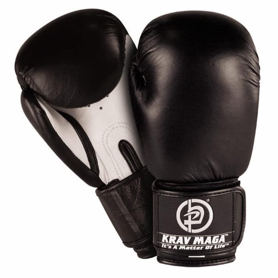 Revgear KM302 BLK 14 - OZ 14 Oz Krav Maga Leather Boxing Glove - Black