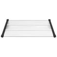 thumbnail image 3 of vidaXL ABS and Aluminum Frame Door Awning 1 Piece Black Transparent Polycarbonate Outdoor Porch, 3 of 6