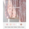thumbnail image 5 of Blunique Faux Rabbit Fur Throw Blanket, Thick Ruched Plush Fuzzy, Decorative Tie-Dye, Pink, 50" x 60, 5 of 10