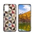 thumbnail image 1 of Patchwork-quilt-squares-1-2 Phone Case, Degined for LG Q52 Case Men Women, Flexible Silicone Shockproof Case for LG Q52, 1 of 1