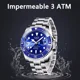thumbnail image 3 of Reloj pulsera Lige LG10045 con correa de acero inoxidable color plateado - fondo azul - bisel azul /plateado, 3 of 8