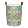 thumbnail image 1 of ZNDUO Round Laundry Basket, Waterproof Collapsible Laundry Baskets with Handles, Small Size - Tribe Ethnic Decorative Pattern, 1 of 8