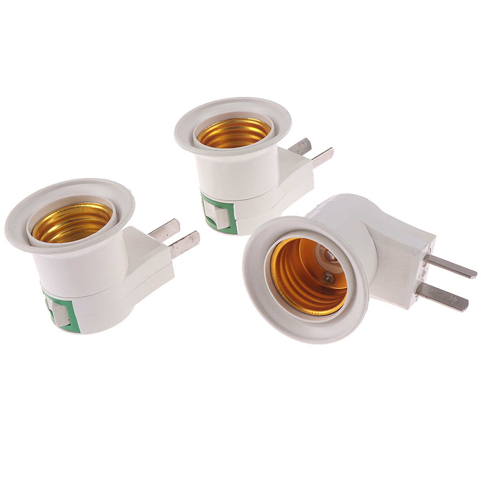 Banlardk E27 Lamp Base Socket 45 Degree Angle Oblique Screw Plastic Light Bulb Base Wall Lamp Holders Adapter Converter AC 250V
