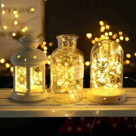 PURELY- String Light 10M Solar Mode Indoor/Outdoor Warm Party/Wedding/Christmas