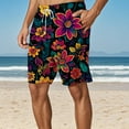 thumbnail image 4 of MuXiKeJi Clothes Big and Tall Men's 10'' Swim Trunks with Compression Liner Quick Dry Bathing Suit Summer Beach Shorts, 2XL-9XL, 4 of 5