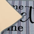 thumbnail image 6 of Mainstays Home Sweet Home Striped Indoor Accent Rug, Blue & Gray, 17"x30", 6 of 6