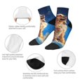 thumbnail image 5 of Pofeuu Starry Sky Cloud Dog Print 30cm Socks, Adult Running Hiking Socks for Youth and Adult, 5 of 7