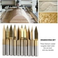 thumbnail image 2 of XingJian LLC 3.175mm Embout de Sculpture en Acier Tungstène Revêtu de Titane (10 Pcs), 2 of 8