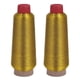 thumbnail image 1 of 2X Hilos de Bordado de Puntada de de Computadora 3000M de Hilo de Coser Hilo Metalico Textil de Bordado Tejido Dorado, 1 of 8