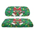 thumbnail image 2 of Pzuqiu Christmas Lights Santa Bow Golf Cart Seat Cover Set - 2 Piece Breathable Washable Protective Cover for Golf Cart, 2 of 10