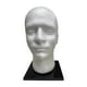 thumbnail image 1 of Cabeza de maniquí con soporte para cabello blanco, gafas, sombrero, exhibición de cabeza de maniquí, peluca para exhibición masculino, 1 of 9