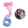 thumbnail image 3 of Peluca para niños Clip de resorte Chica Bow Streamer Peluca de estilo occidental, 3 of 5