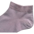 thumbnail image 5 of SERISIMPLE Women Bamboo Ankle Socks Thin Soft Low-Cut Lightweight Breathable Sock 5 Pairs (Purple2, Medium), 5 of 6